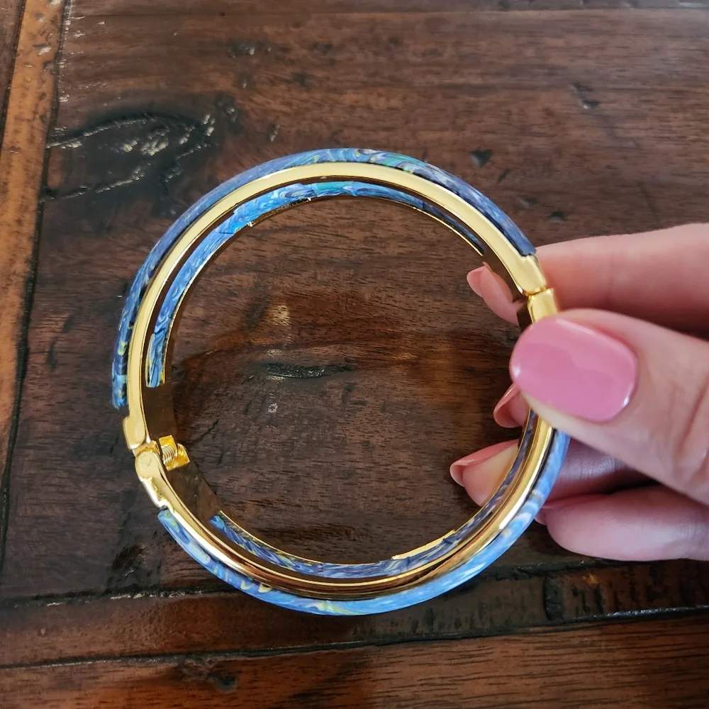 Stauer Florintina Marble Blue Bangle
